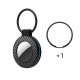 Airtag case with carbon fiber pattern keychain, 4 pcs. - multicolor