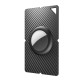 Airtag Carbon Fiber Pattern Wallet Card Case - Black