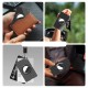 Airtag Carbon Fiber Pattern Wallet Card Case - Black