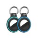 Airtag case with spring buckle, set of 2 - black