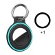 Airtag case with spring buckle, set of 2 - black