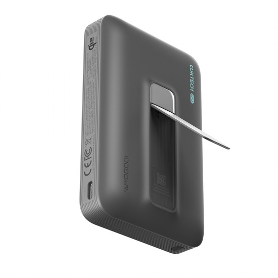 Cuktech WPB100 10000 mAh Qi2 Magnetic Powerbank 30W with Stand - Black
