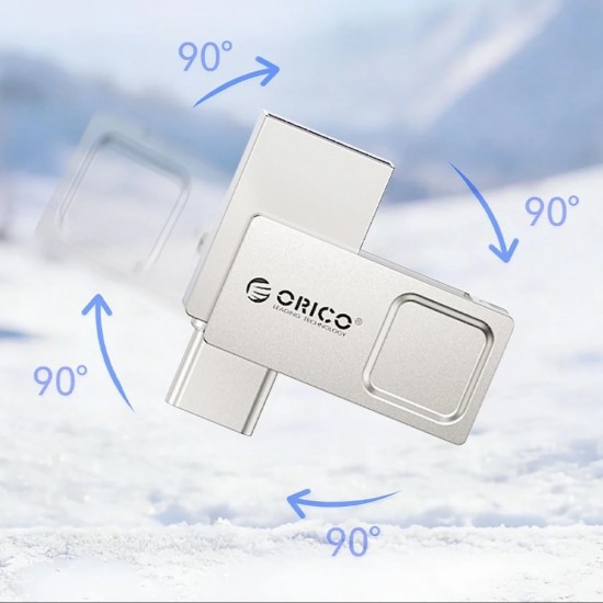 Orico U301 256 GB USB-A USB-C USB 3.2 Gen 1 Pendrive - Silver