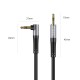 Orico AXW Mini Jack 3.5mm Male to Male Angled Audio Cable 3m - Black
