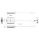 Orico PTAV USB-C - VGA adapter and 3.5 mm Full HD mini jack 0.15 m - silver