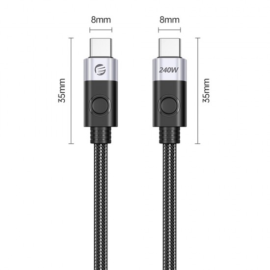 Orico CC240 USB-C to USB-C PD Cable 240W 480Mbps 1.5m - Black