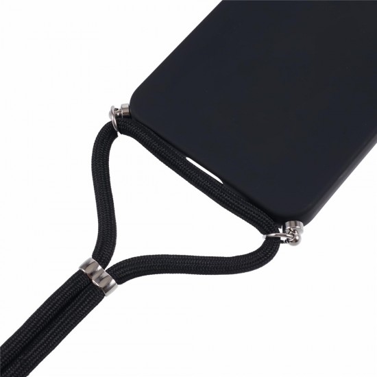 Samsung Galaxy A17 5G / A17 4G Case with Fiber Lining and Crossbody Strap - Black