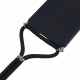 Samsung Galaxy A17 5G / A17 4G Case with Fiber Lining and Crossbody Strap - Black