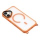 iPhone 17 Case with Adjustable Crossbody Lanyard and MagSafe Compatible Camera Frame as a Stand - Orange