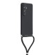 Samsung Galaxy S26 Case with Fiber Lining and Crossbody Strap - Black