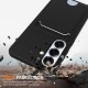 Samsung Galaxy S26 TPU Case with Card Holder and Crossbody Lanyard - Black