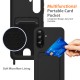 Samsung Galaxy A57 5G TPU Case with Card Holder and Crossbody Lanyard - Black