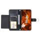 Samsung Galaxy A37 5G Leather Wallet Case with Stand and Shoulder Strap - Black