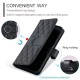 Samsung Galaxy A37 5G Leather Wallet Case with Stand and Shoulder Strap - Black