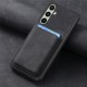 Samsung Galaxy A56 5G Faux Leather Case with Detachable Card Holder, MagSafe Compatible - Black