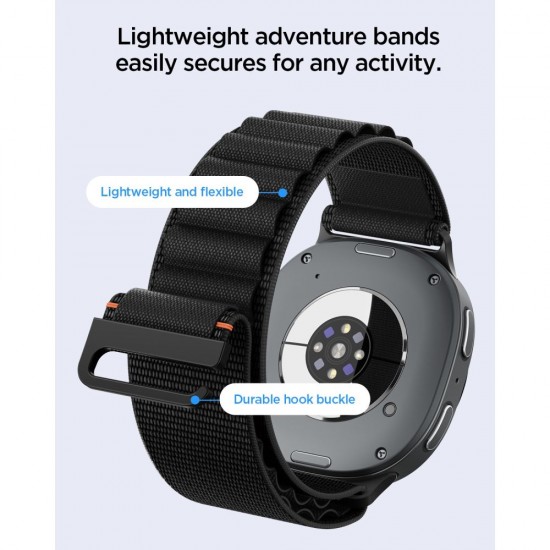 Spigen WBF1 Strap for Samsung Galaxy Watch 40/44/46 mm - Black