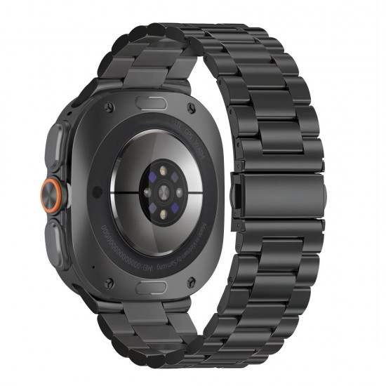 Tech-Protect Stainless Steel Bracelet for Samsung Galaxy Watch Ultra 47mm - Black