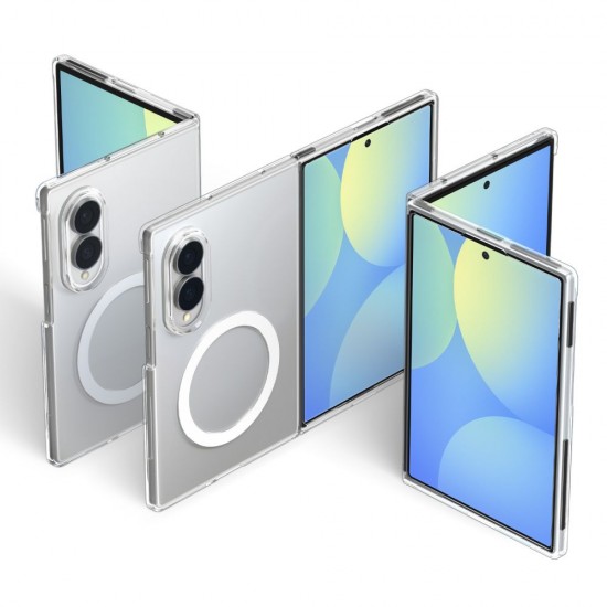 Spigen AirSkin MagFit MagSafe Case for Samsung Galaxy Z Fold 8 - Clear and White