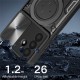 Samsung Galaxy A17 4G / A17 5G / A18 / A26 Case with Stand and Sliding Lens Cover - Black