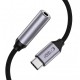 Tech-Protect Ultraboost USB-C to Mini Jack 3.5mm DAC adapter - dark gray