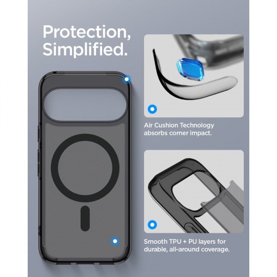 Spigen Ultra Hybrid Mag MagSafe Case for Google Pixel 11 - Black and Gray