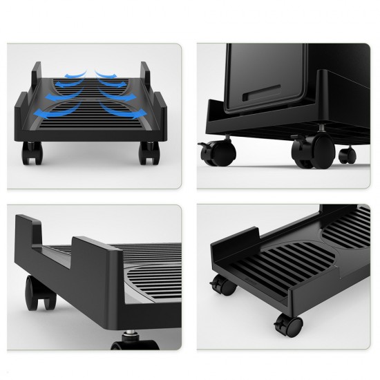 Orico CPB3 computer stand on wheels, load capacity 20 kg - black