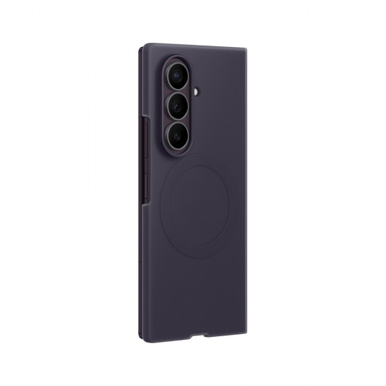 Samsung Silicone Magnet Case for Samsung Galaxy Z Fold 8 compatible with MagSafe + 2 anti-reflective films - purple