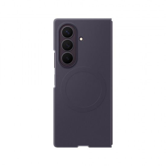 Samsung Silicone Magnet Case for Samsung Galaxy Z Fold 8 compatible with MagSafe + 2 anti-reflective films - purple