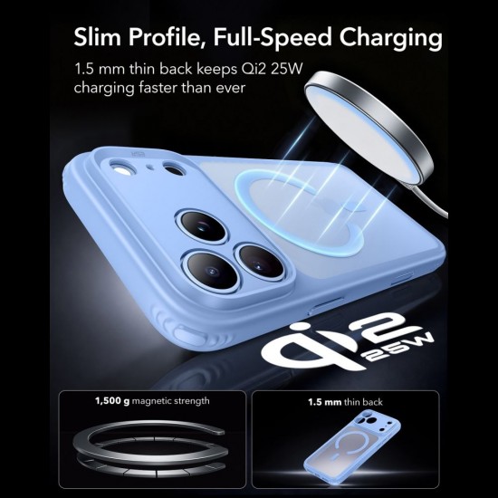 ESR Classic Hybrid MagSafe case for iPhone 18 Pro / 17 Pro - light blue