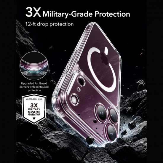 ESR Classic Hybrid MagSafe Case for iPhone 18 Pro / 17 Pro - Clear