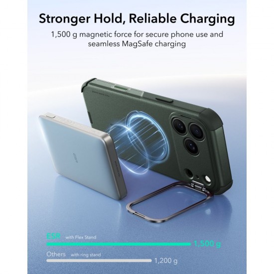 ESR Cyber ​​Tough Kickstand MagSafe Case for iPhone 18 Pro Max / 17 Pro Max - Green