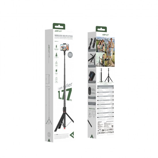 Acefast E31 Selfie Stick with Automatic Instant folding - Black