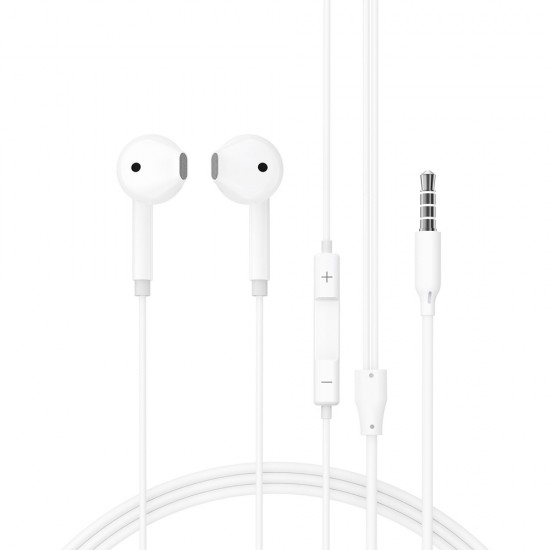 Acefast L14 in-ear wired headphones with 3.5 mm mini jack microphone - white