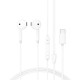 Acefast L13 In-Ear Wired Headphones with USB-C Microphone - White