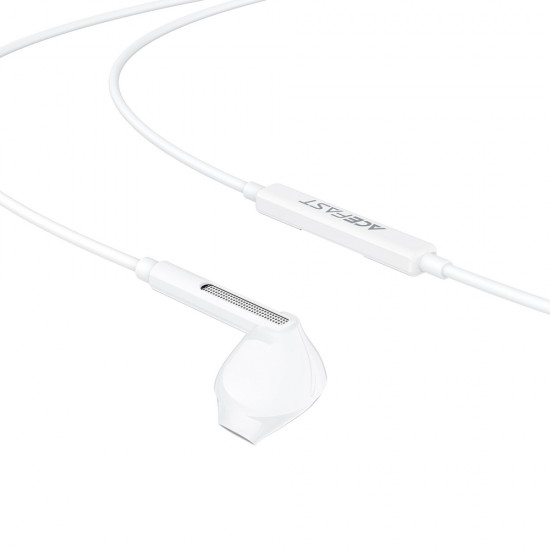 Acefast L13 In-Ear Wired Headphones with USB-C Microphone - White