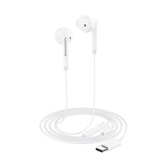 Acefast L13 In-Ear Wired Headphones with USB-C Microphone - White