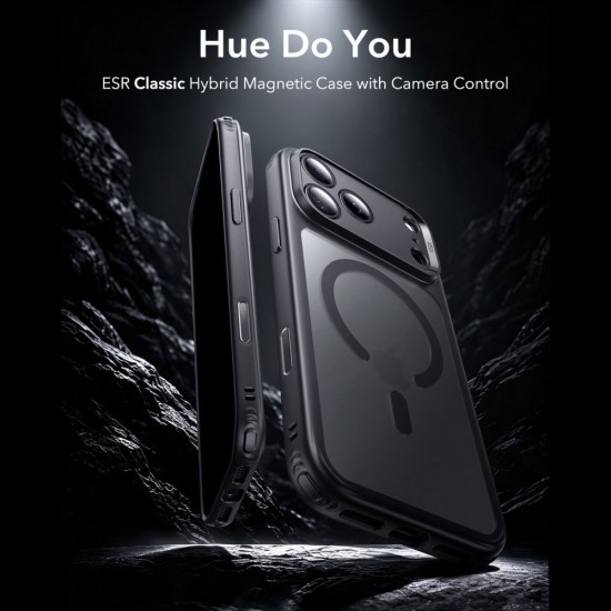 ESR Classic Hybrid MagSafe Case for iPhone 18 Pro / 17 Pro - Black