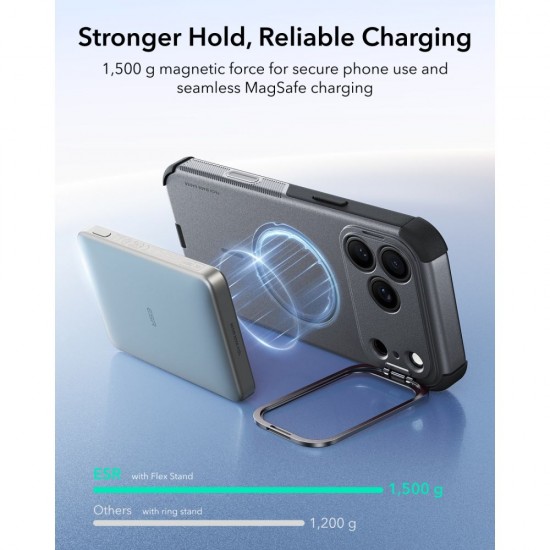 ESR Cyber ​​Tough Kickstand MagSafe Case for iPhone 18 Pro Max / 17 Pro Max - Gray
