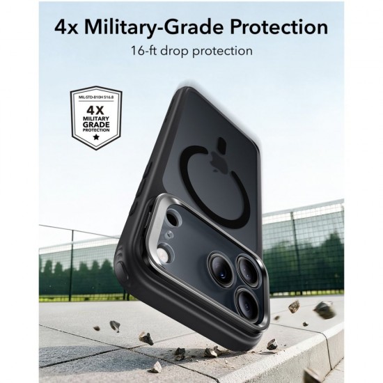 ESR Classic Hybrid Kickstand MagSafe Case for iPhone 18 Pro Max / 17 Pro Max - Matte Black