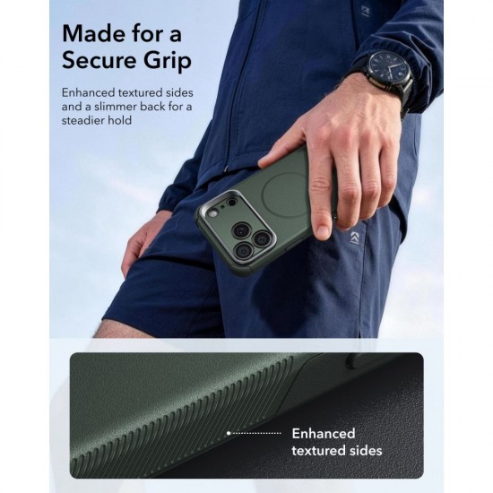 ESR Cyber ​​Tough Kickstand MagSafe Case for iPhone 18 Pro / 17 Pro - Green