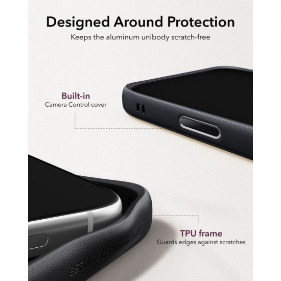ESR Leather Kickstand MagSafe Case for iPhone 18 Pro Max / 17 Pro Max - Black