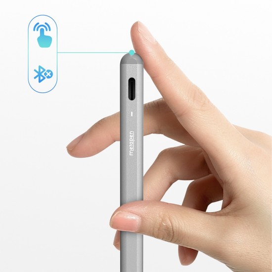 Metapen A8 V4 Active Stylus for iPad USB-C - Gray