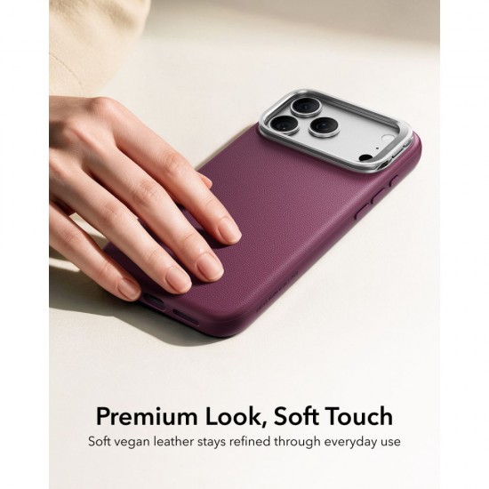 ESR Atelier Kickstand MagSafe Case for iPhone 18 Pro / 17 Pro - burgundy