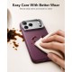 ESR Atelier Kickstand MagSafe Case for iPhone 18 Pro / 17 Pro - burgundy