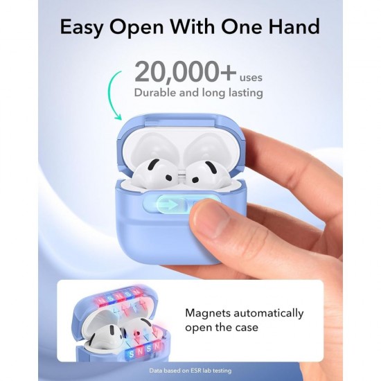 ESR Pulse HaloLock MagSafe Case for Apple AirPods 4 / 5 - light blue