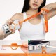 150 cm adjustable neck and shoulder strap with steel plate - orange