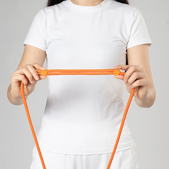 150 cm adjustable neck and shoulder strap with steel plate - orange