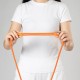 150 cm adjustable neck and shoulder strap with steel plate - orange
