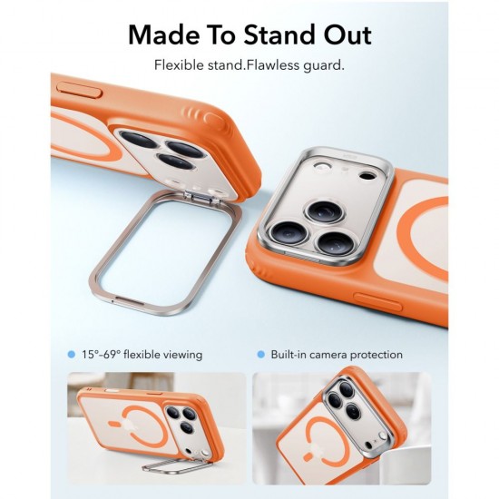 ESR Classic Hybrid Kickstand MagSafe Case for iPhone 18 Pro / 17 Pro - Matte Orange