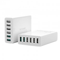 Blitzwolf Φορτιστής BW-S15 6x USB, QC 3.0, 60W (Λευκό)